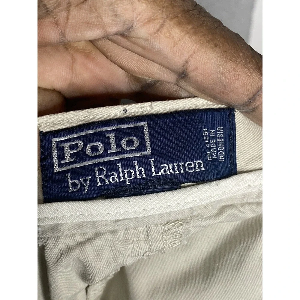 Polo Ralph Lauren Mens Flat Front Prospect‎ Chino Shorts in Tan Size 36